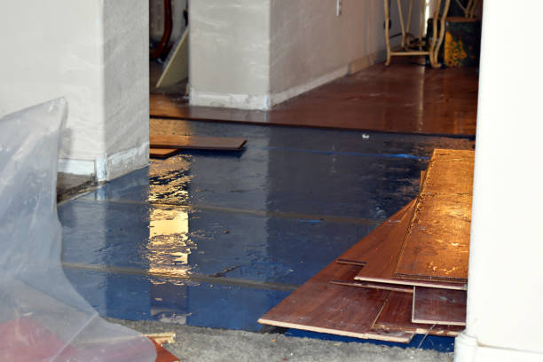 Professional Water Extraction technician working in Johnston, RI